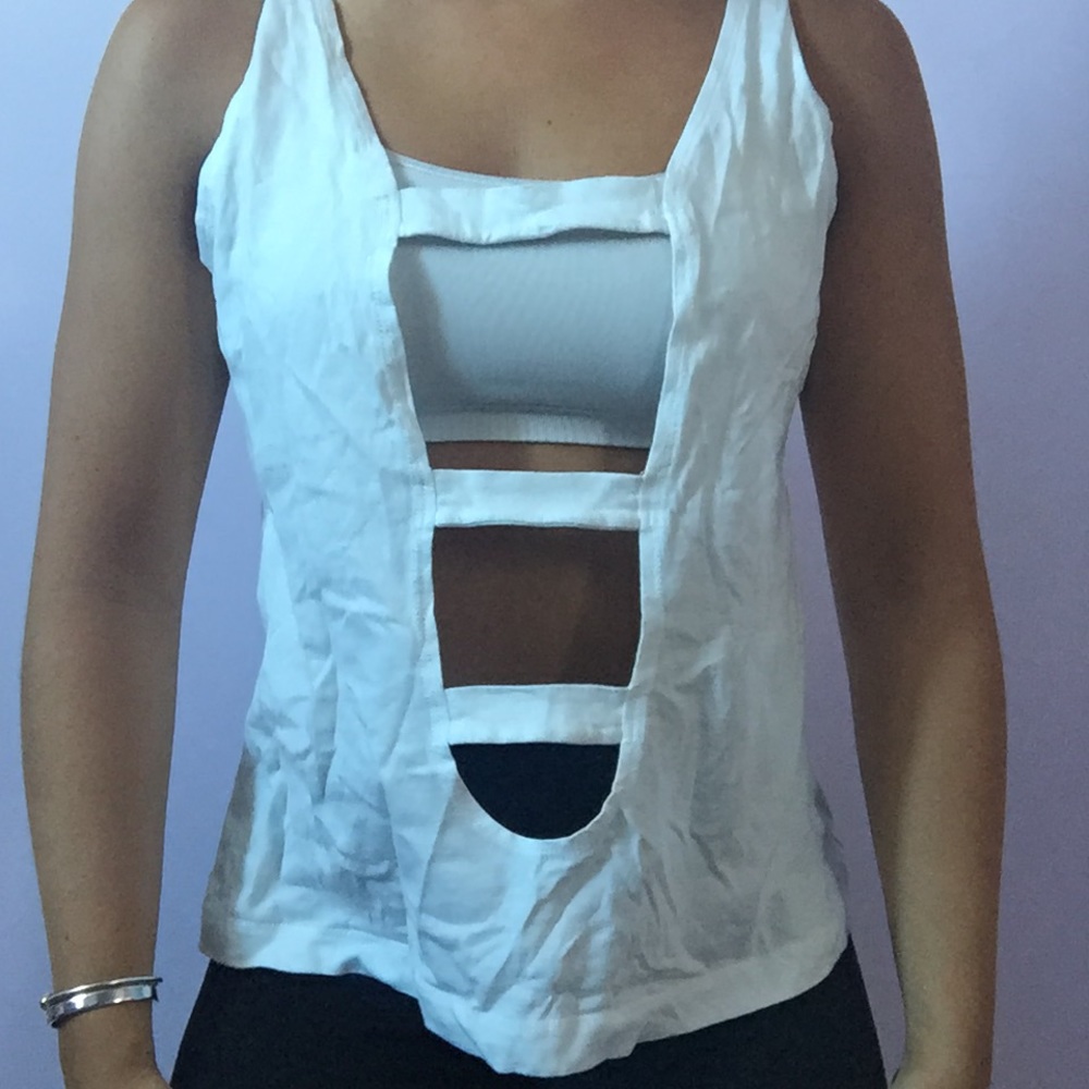 White tank top